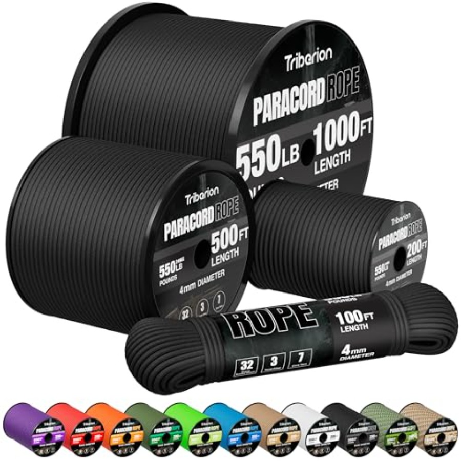 Paracord 550 Feet - Paracord Rope 550 lb - 50