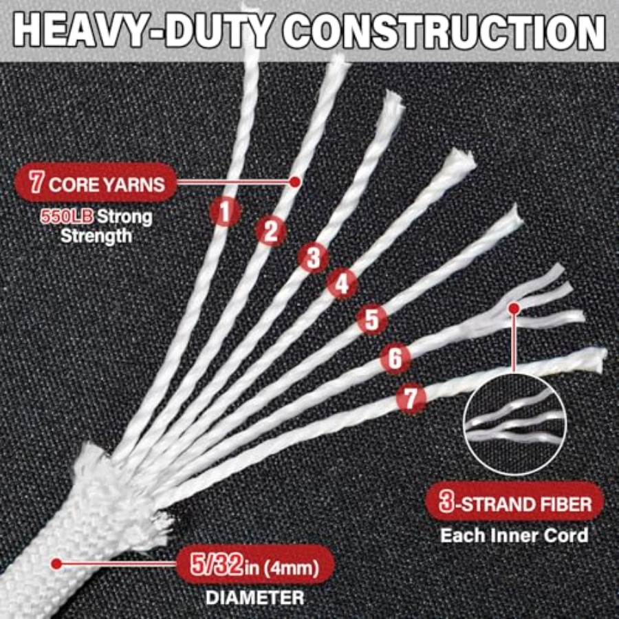 Paracord Rope 550 lb - 50 Feet - Paracord 550 Feet reseña y precio