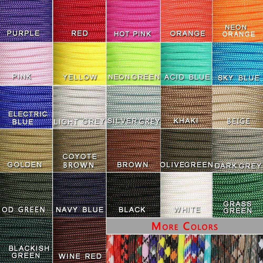 1pcs 100FT 27 Colors 550 Parac - Paracord 550 Feet reseña y precio