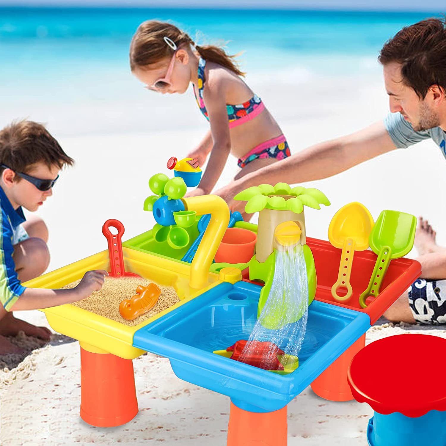 Beach Table Sand Play Toys Chi - Outdoor Adventure Game reseña y precio