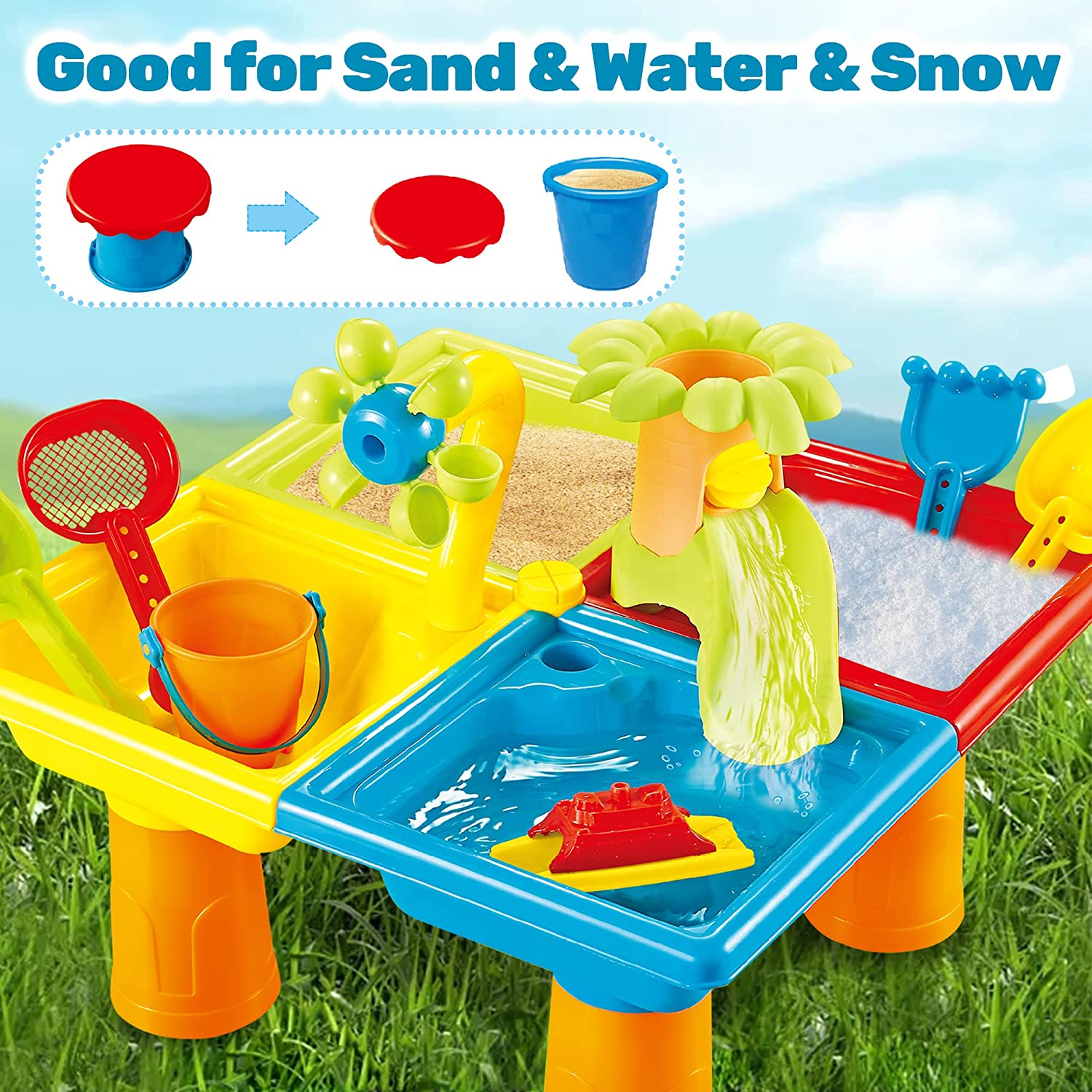 Beach Table Sand Play Toys Chi - Outdoor Adventure Game reseña y precio