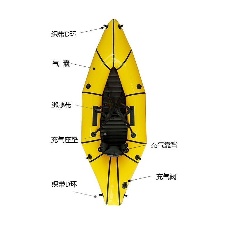 Inflatable Fishing Boat, Singl - Outdoor Adventure Rafting reseña y precio