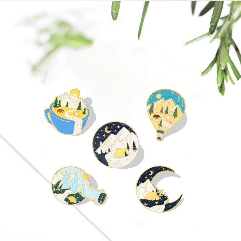Camping Adventure Enamel Pins  - Outdoor Adventure Gifts reseña y precio