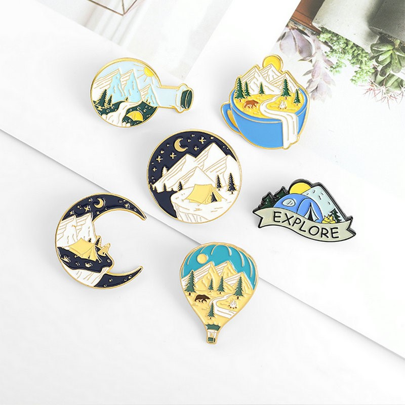 Camping Adventure Enamel Pins  - Outdoor Adventure Gifts reseña y precio