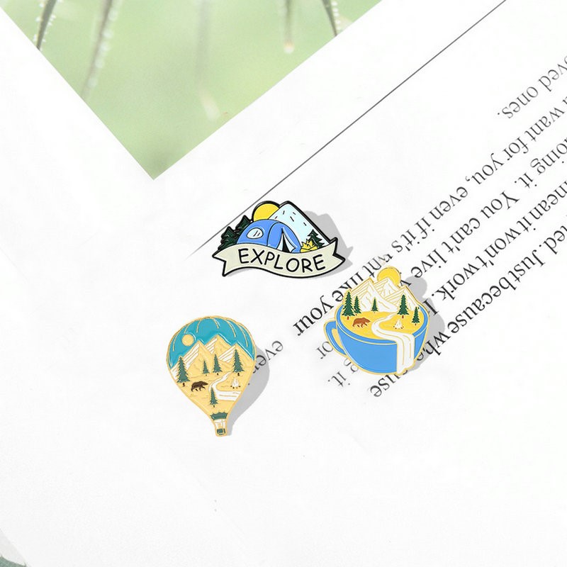Camping Adventure Enamel Pins  - Outdoor Adventure Gifts reseña y precio