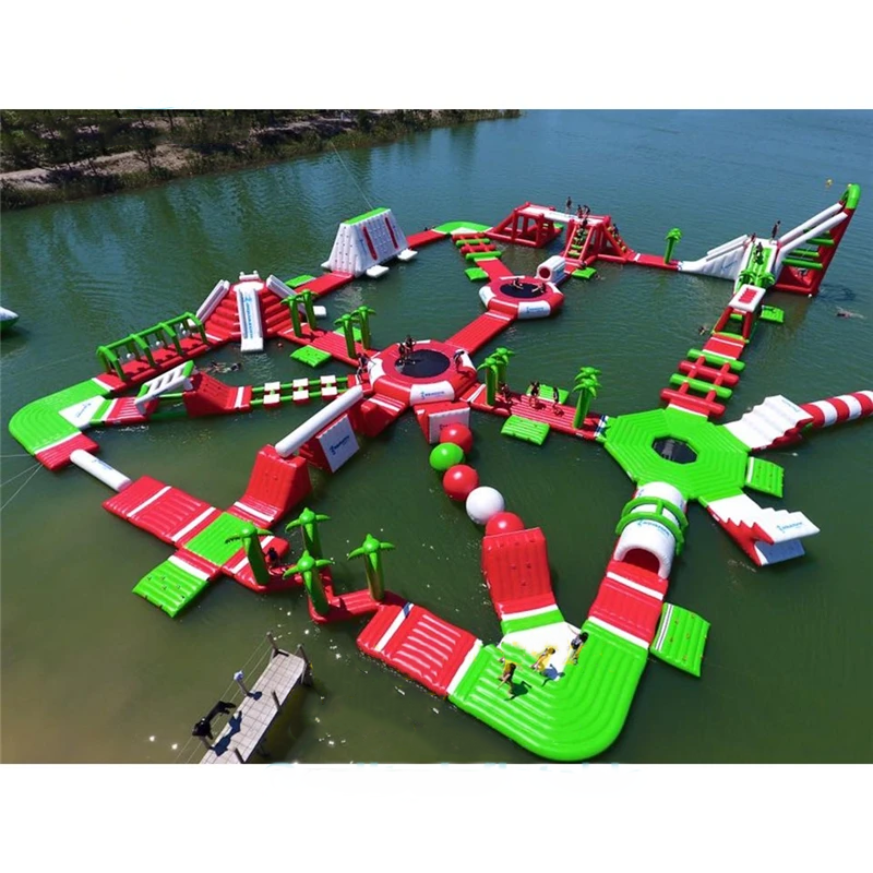 Giant Inflatable Water Park Ga - Outdoor Adventure Course reseña y precio
