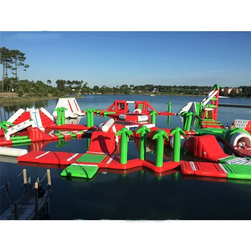 Giant Inflatable Water Park Ga - Outdoor Adventure Course reseña y precio