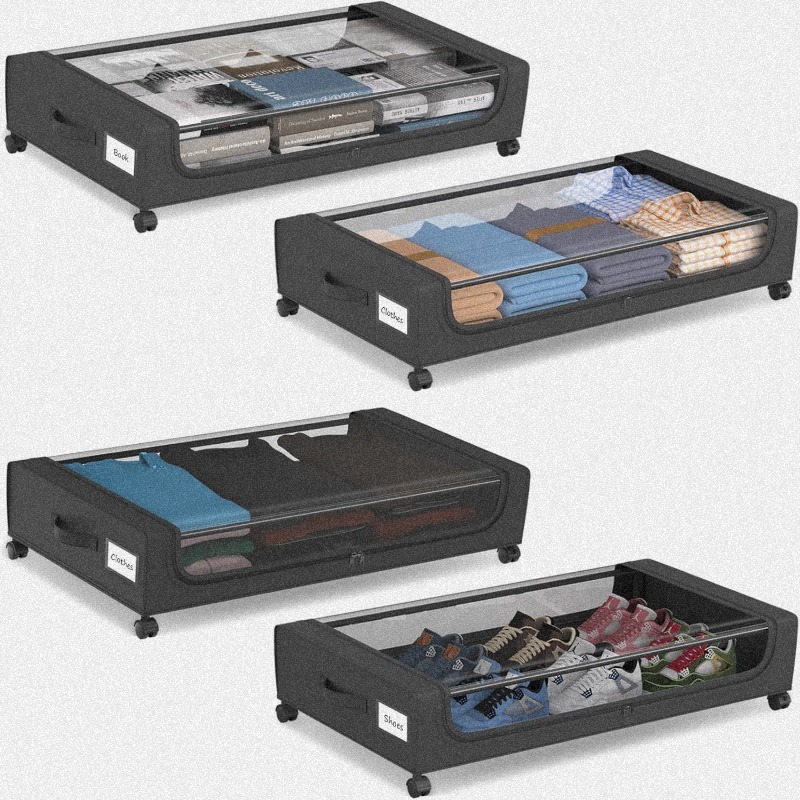 4-Pack Large Under Bed Storage - Space Blanket Heavy reseña y precio