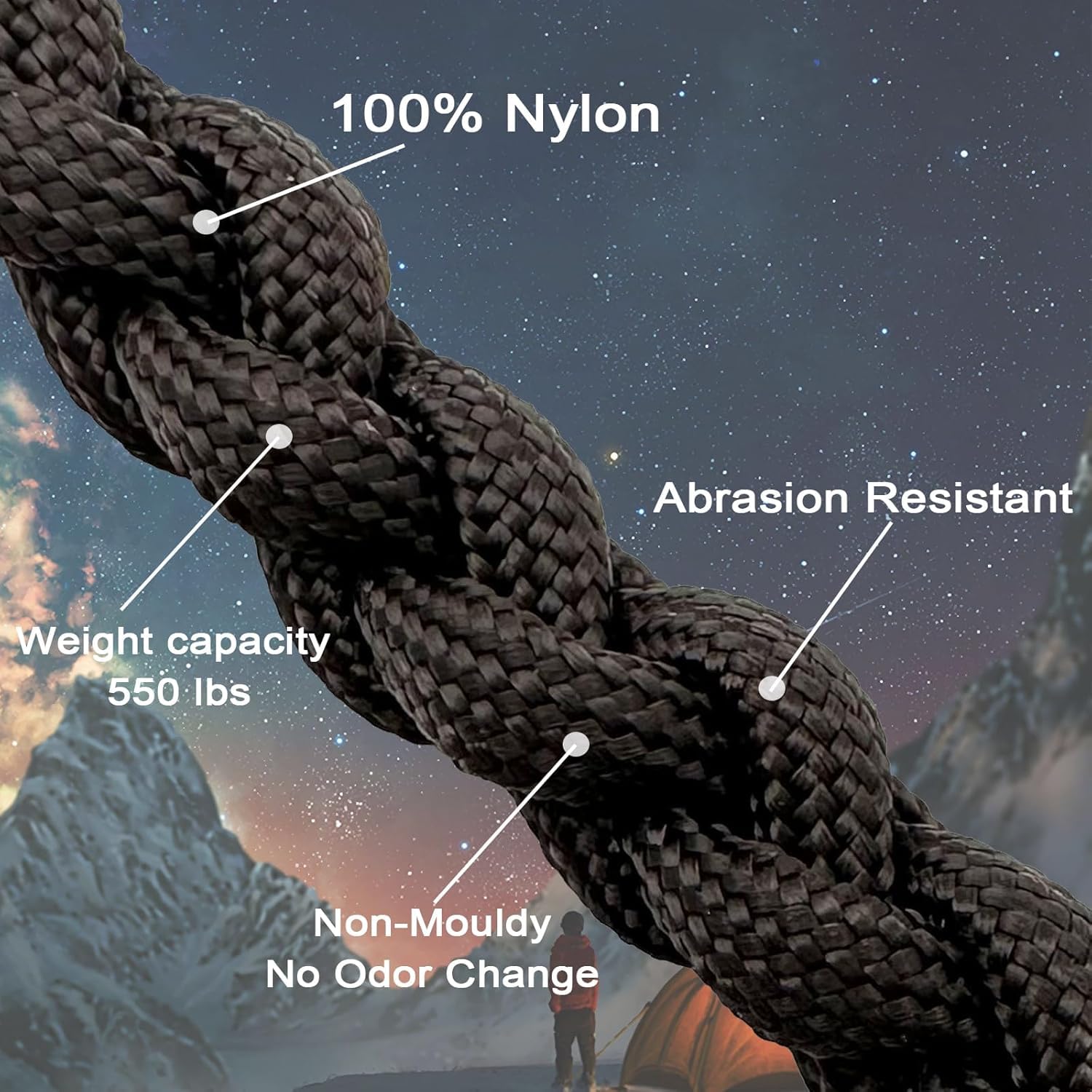 1pcs 550 Paracord Parachute Co - Paracord 550 Feet reseña y precio