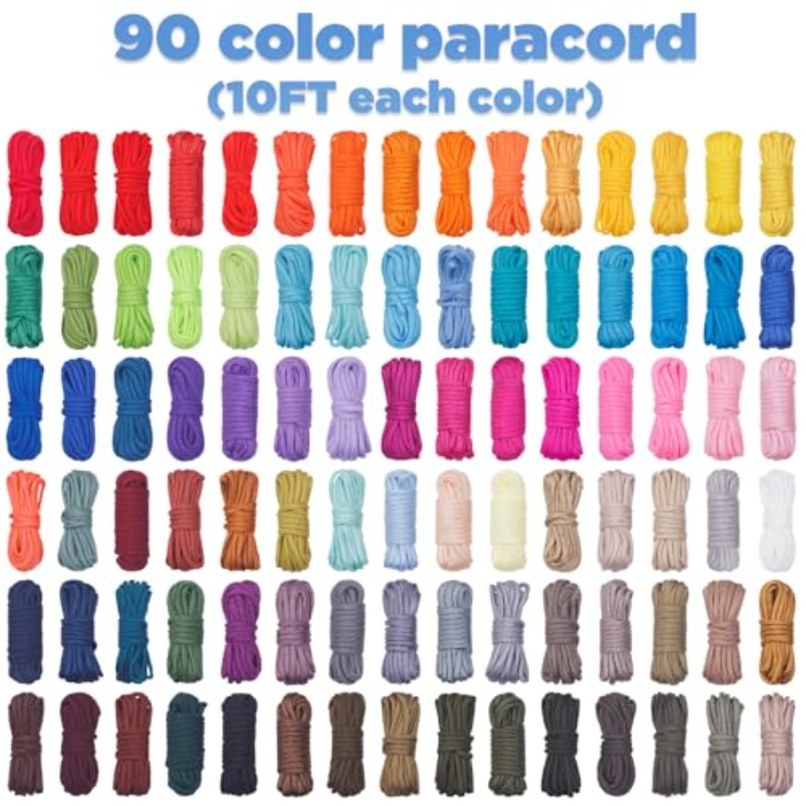90 Colors Paracord 550 - 10 Fe - Paracord 550 Feet reseña y precio