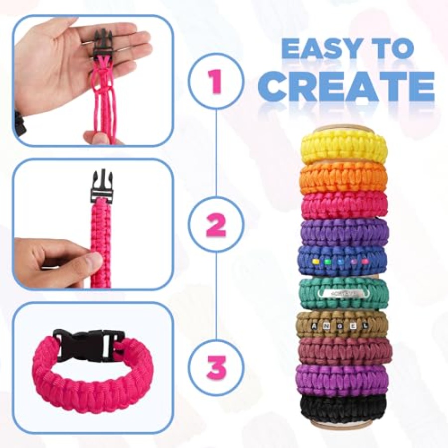 90 Colors Paracord 550 - 10 Fe - Paracord 550 Feet reseña y precio