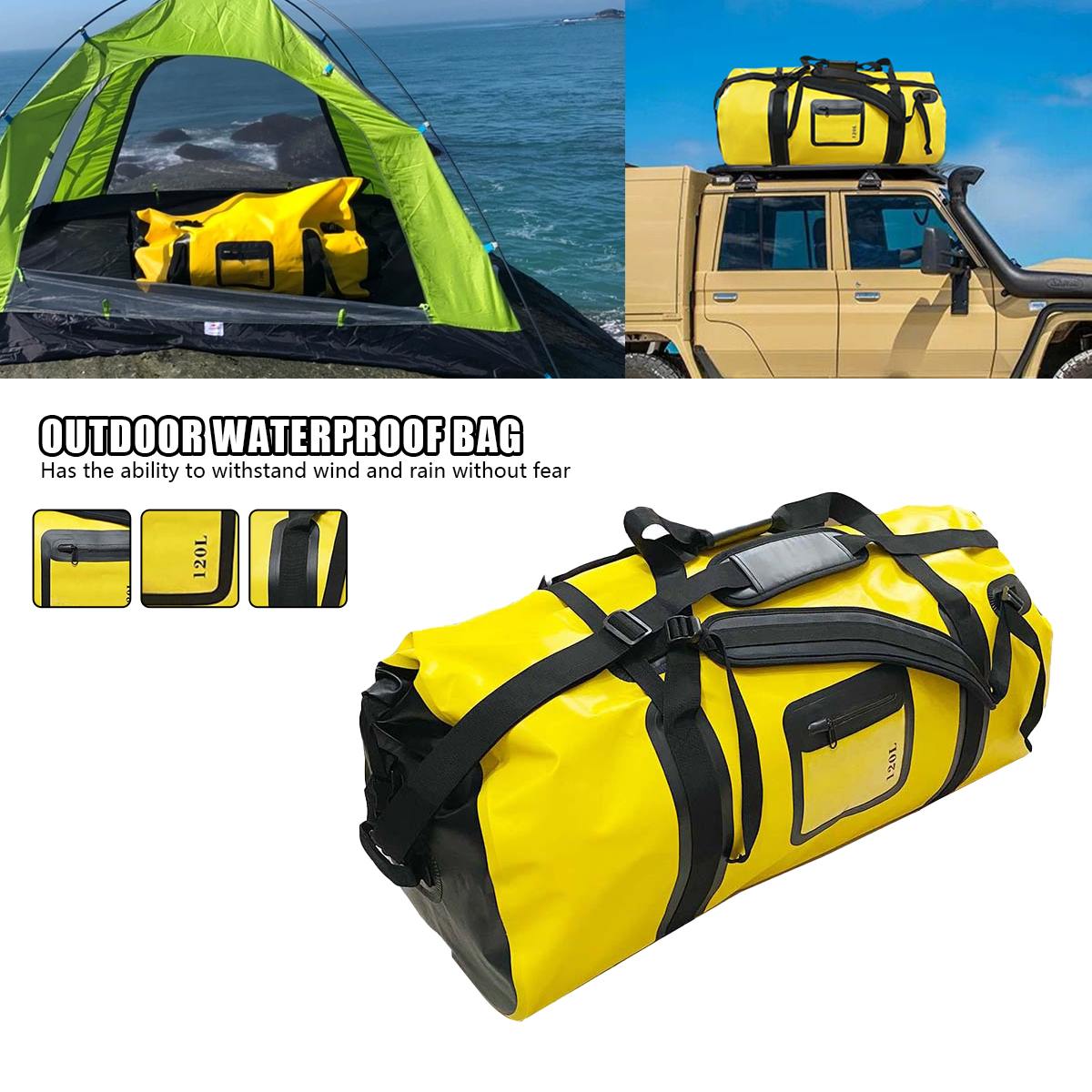 120L Large Capacity Waterproof - Outdoor Adventure Rafting reseña y precio