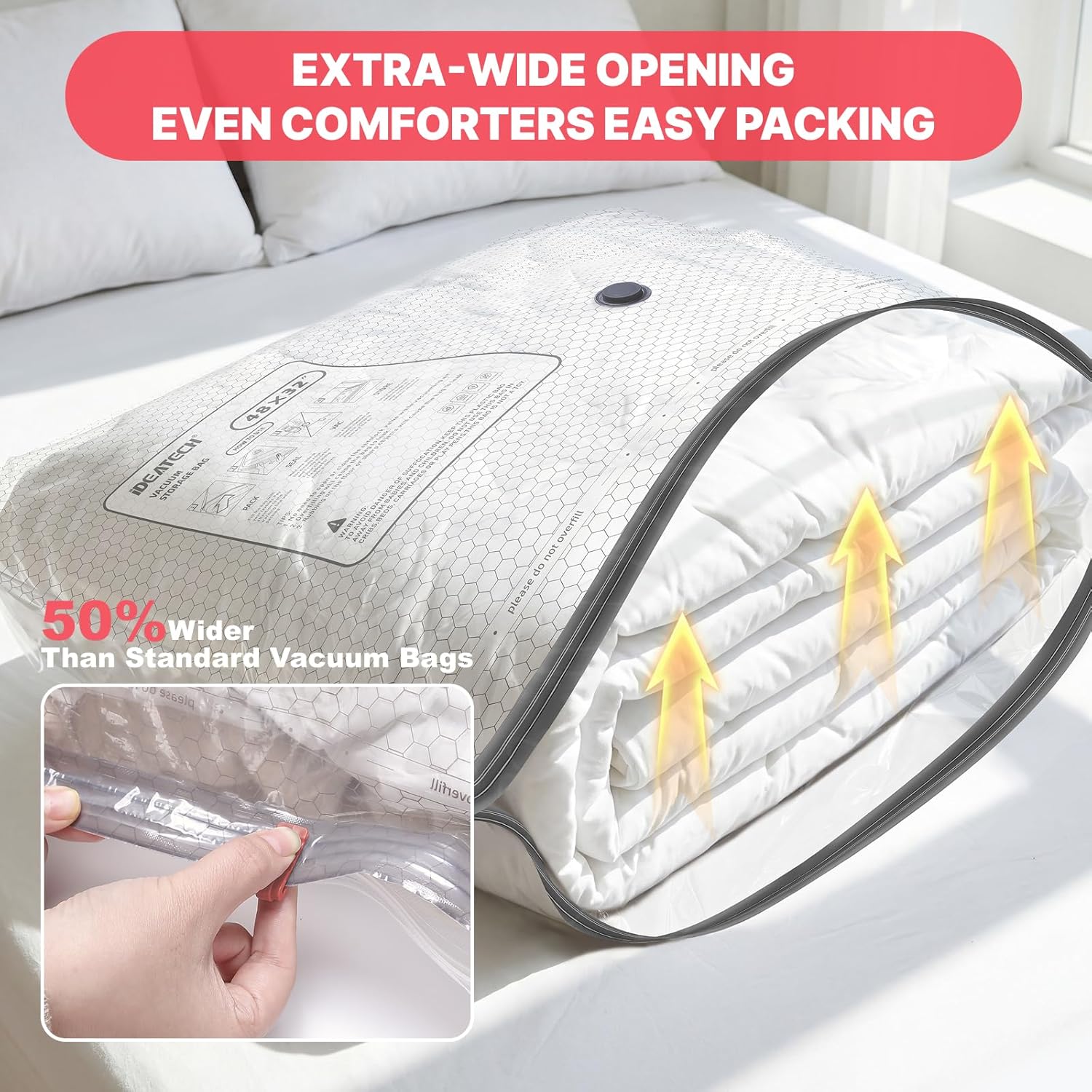 8 Pack Vacuum Storage Bags wit - Space Blanket Heavy reseña y precio