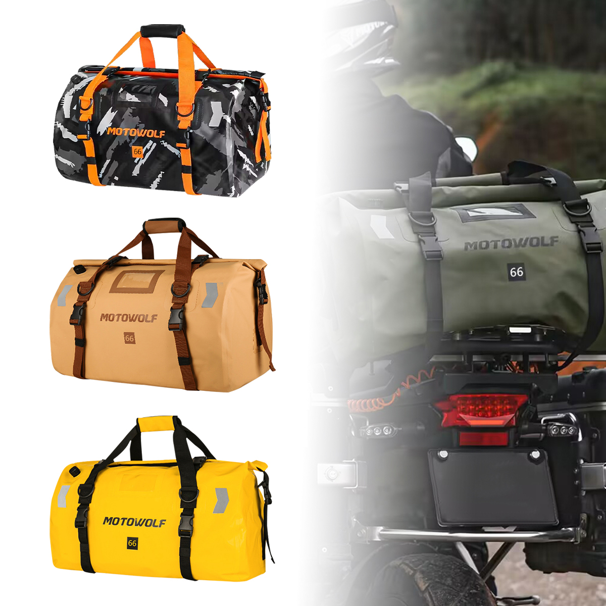 40L-66L Waterproof Duffle for  - Outdoor Adventure Rafting reseña y precio
