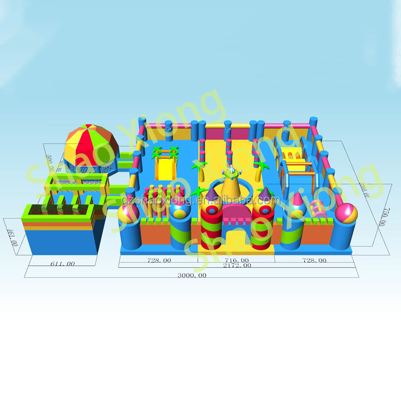 Commercial Inflatable Trampoli - Outdoor Adventure Course reseña y precio