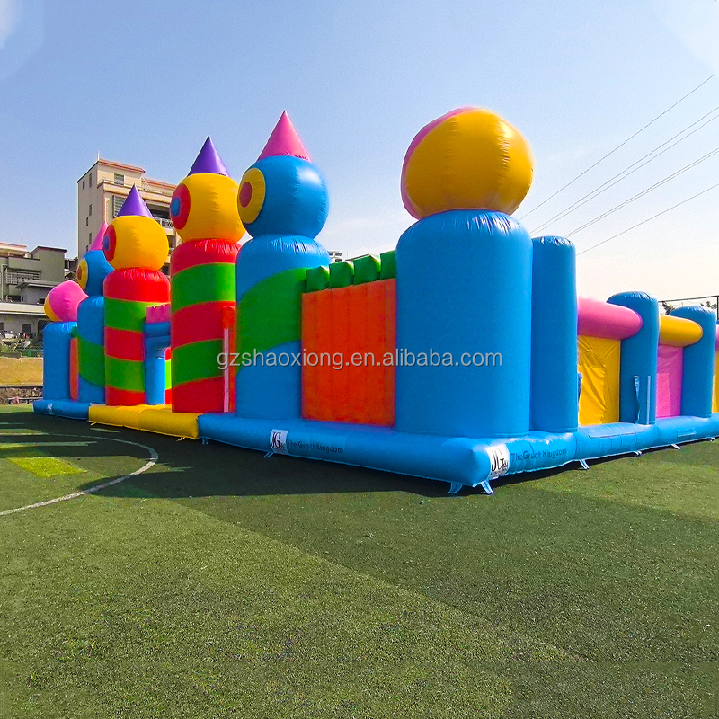 Commercial Inflatable Trampoli - Outdoor Adventure Course reseña y precio