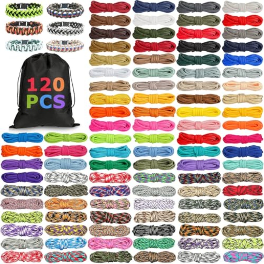 120 Pcs Paracord 550 10 Feet M - Paracord 550 Feet reseña y precio
