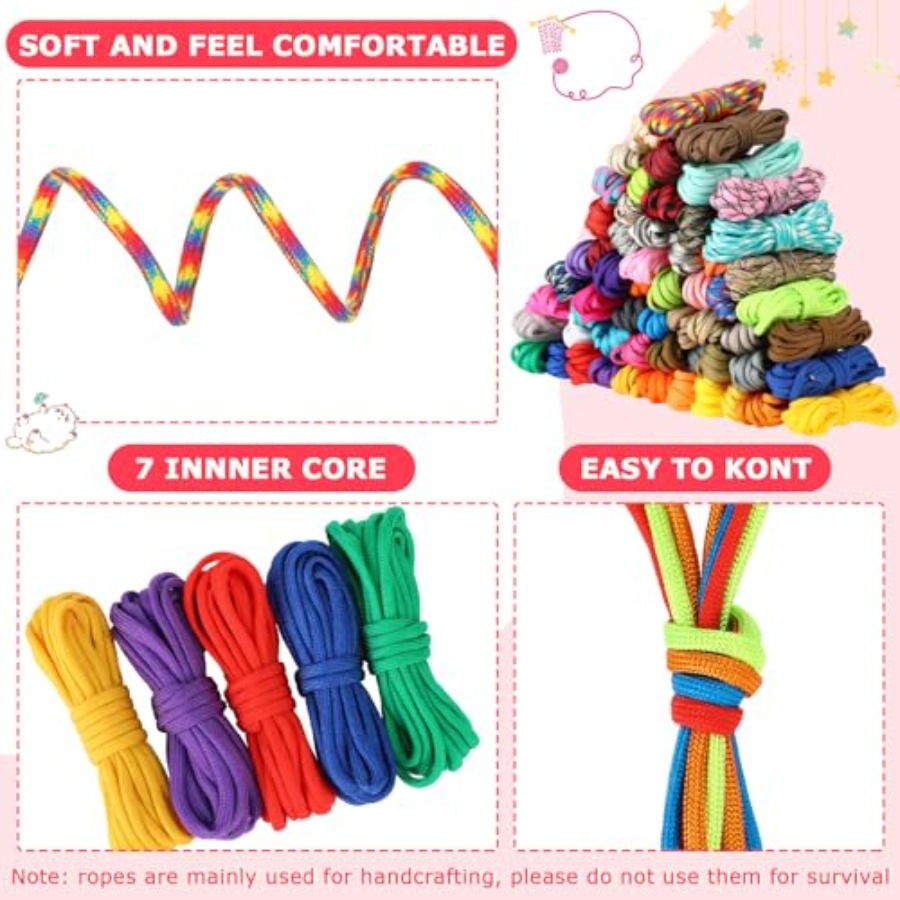 120 Pcs Paracord 550 10 Feet M - Paracord 550 Feet reseña y precio