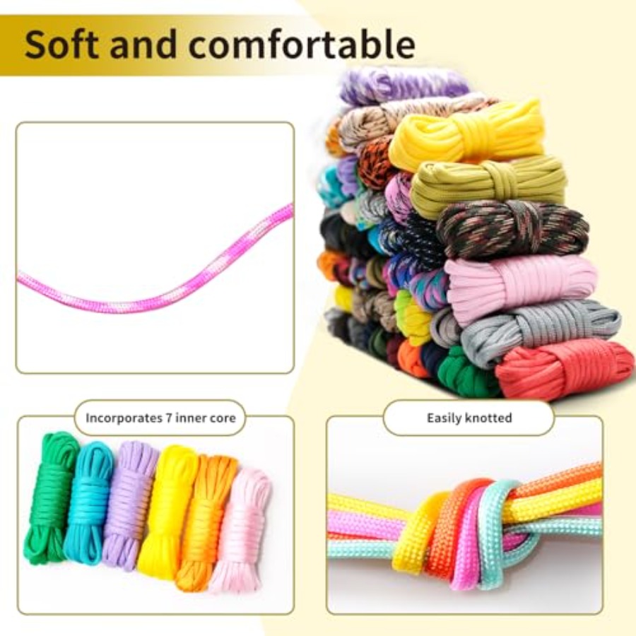 85 Pcs Paracord 550 Combo Kit  - Paracord 550 Feet reseña y precio