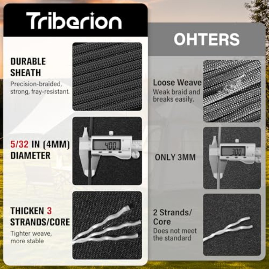 Paracord Rope 550 lb - 50 Feet - Paracord 550 Feet reseña y precio