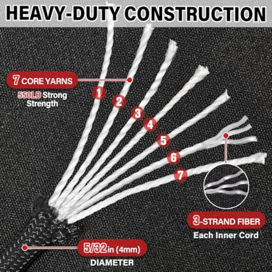 Paracord Rope 550 lb - 50 Feet - Paracord 550 Feet reseña y precio
