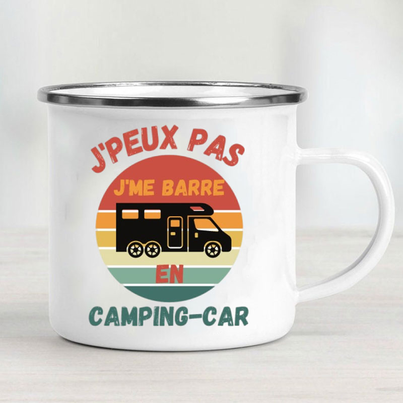 Camping Car Enamel Mug Adventu - Outdoor Adventure Gifts reseña y precio