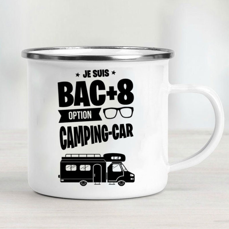 Camping Car Enamel Mug Adventu - Outdoor Adventure Gifts reseña y precio