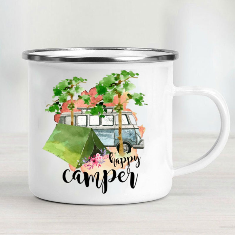 Camping Car Enamel Mug Adventu - Outdoor Adventure Gifts reseña y precio