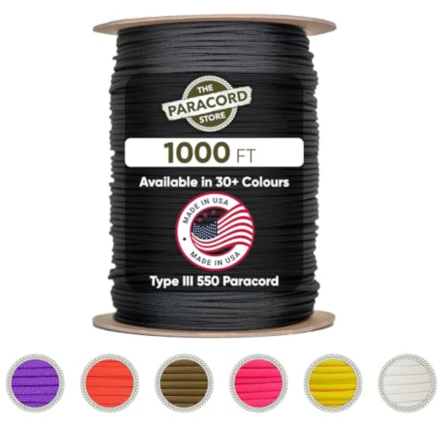 Type III 550 Paracord - 1000 F - Paracord 550 Feet reseña y precio