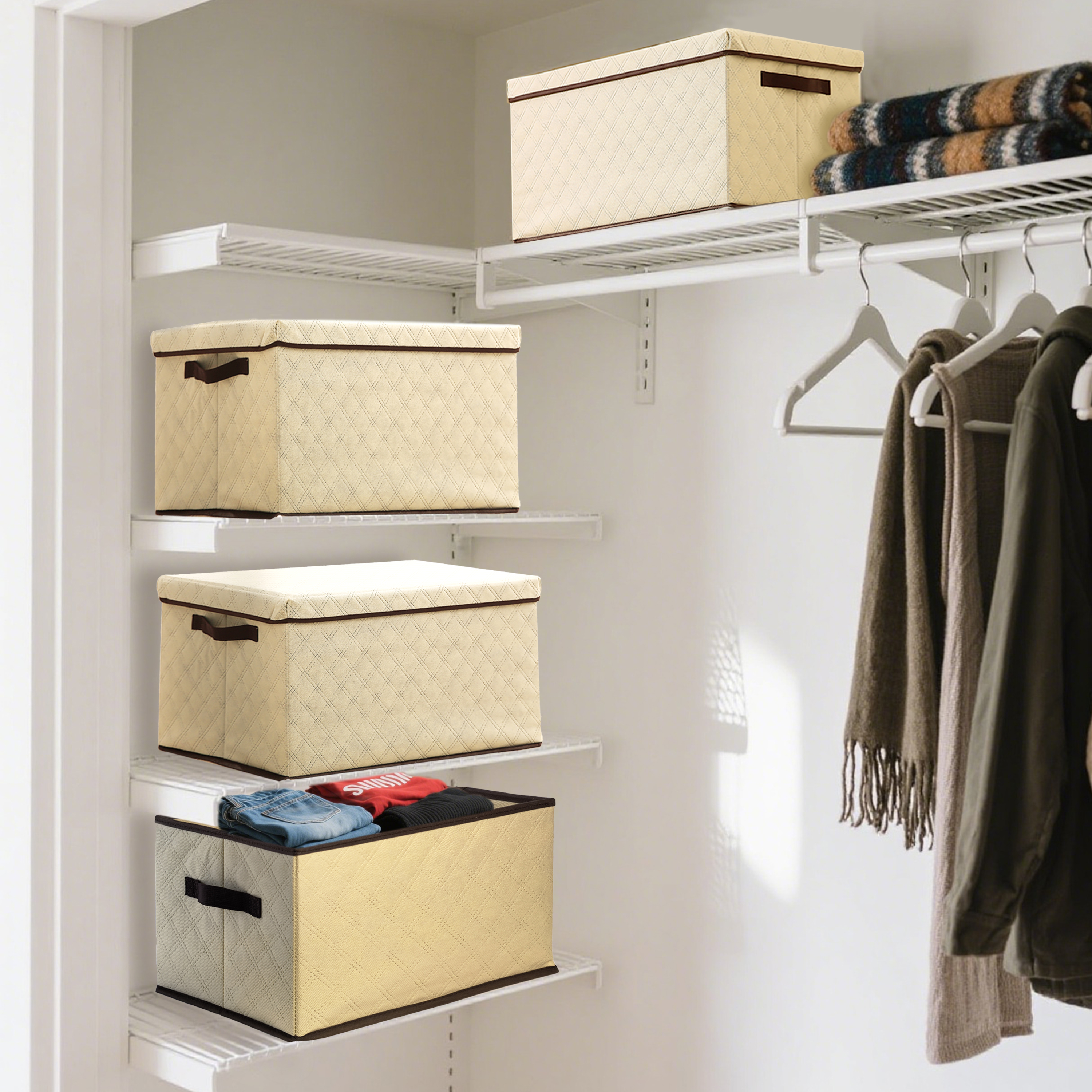 Heavy-Duty Hard Storage Boxes, - Space Blanket Heavy reseña y precio