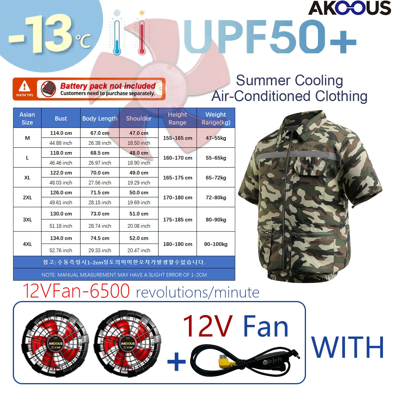 Summer USB 12V/5V Air Conditio - Outdoor Adventure Clothing reseña y precio